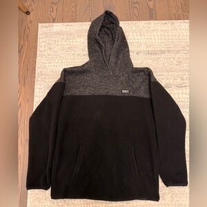 Roots Charcoal and Black Knit Hoodie